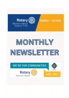 MONTHLY NEWSLETTER